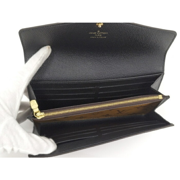 Louis Vuitton Portefeuille Sarah Bifold Monogram Giant Reverse Long Wallet - Picture 3 of 9